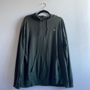 Green Lacoste Hooded Shirt XXL